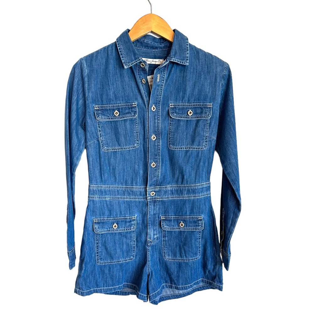 NWT MAVI Jeans Shortalls HIGHEND 27 NEW Fit Romper Jumper Longsleeve Designer